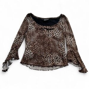 Cheetah print blouse